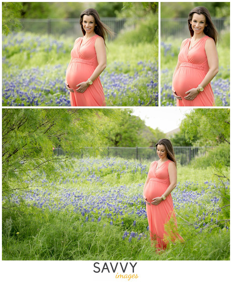 Texas Bluebonnets - Maternity Photos - Savvy Images - Houston Maternity Photographer